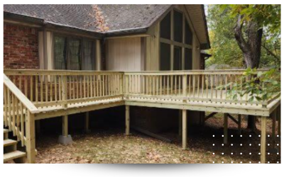 custom porch outside home